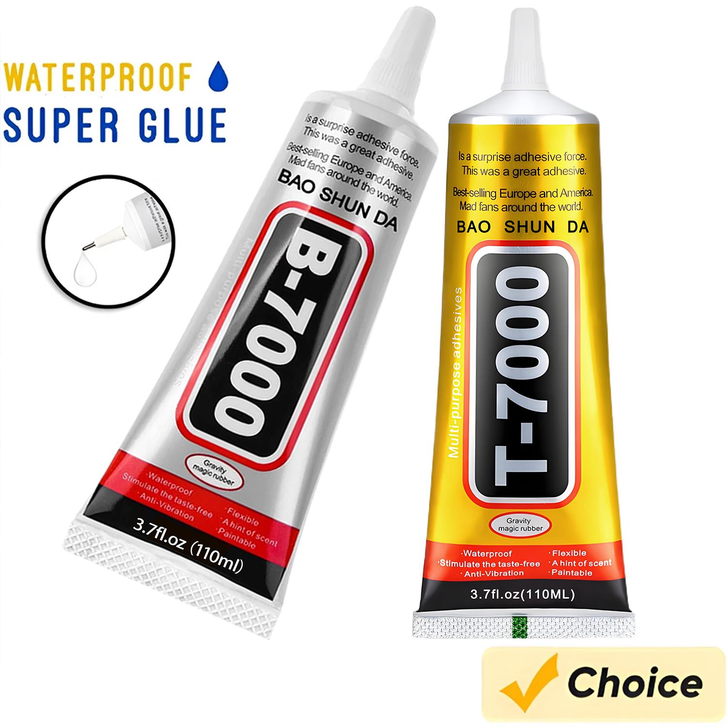 Contact Cement Glue - B-7000 Şeffaf Yapıştırıcı 15ml/50ml/110ml Telefon Tamiri